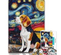 Jigsaw Puzzles for Teenagers starry sky Night Sky Beagle 1000 Piece Puzzle,learning Educational for Is Ideal As A Gift for The Whole Family 75x50cm
