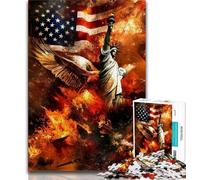 Jigsaw Puzzles for Teenagers Statue of Liberty Adult Jigsaw,Artistic Wall Decor & Birthday Gift Idea for Friends, Home Office (size 75x50cm)
