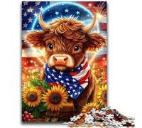 Jigsaw Puzzles for Teenagers Sunflower Yak Brain Intelligence Challenge Addictive Toys Birthday Present, Gifts, Wall Art 50x75cm