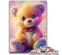Jigsaw Puzzles for Teenagers Teddy Bear Teenager Puzzles,for Educational Game Challenge Toy Deal As Gifts for The Whole Family (50x75cm)