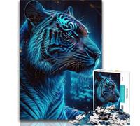 Jigsaw Puzzles for Teenagers Tiger Neon Puzzles for Teenagers,is Ideal As Gifts for The Whole Family Suitable for And 14 (size 38x26cm)