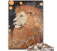 Jigsaw Puzzles for Teenagers Tigers And Lions 1000 Piece Jigsaw,Stress Reliever Staycation Kill Time Parent-child Interaction (75x50cm)