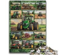 Jigsaw Puzzles for Teenagers Tractor Collage Learning Educational Toys Fun at Home Activities, Birthday Present,Travel Gifts 26x38cm
