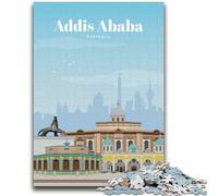 Jigsaw Puzzles for Teenagers Travel to Addis Ababa Suitable for Ages 14 And Up Intellectual Toy Game Educational Game for Birthday And Christmas (size 50x75cm)