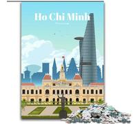 Jigsaw Puzzles for Teenagers Travel to Ho Chi Minh City, Suitable for Ages 14 And Up Home Educational Games DIY Toys Artwork Gift 50x75cm