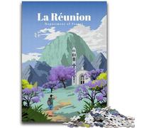 Jigsaw Puzzles for Teenagers Travel to La Reunion Challenging Game And Family Play Wall Decoration Unique Birthday And Xmas Gifts (size 38x52cm)