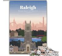 Jigsaw Puzzles for Teenagers Travel to Raleigh for And from 14 Years And over Play Toys Because It Is Ideal As A Gift for The Whole Family (26x38cm) 1000pcs