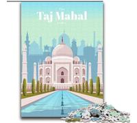 Jigsaw Puzzles for Teenagers Travel to The Taj Mahal, Family Entertainment Toys Is Ideal As Gifts for The Whole Family for 14+ 75x100cm
