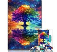 Jigsaw Puzzles for Teenagers Tree of Life Puzzles,Challenging Game Gifts for Is Ideal As A Gift for The Whole Family 38x26cm