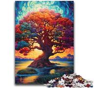 Jigsaw Puzzles for Teenagers Tree of Life Yggdrasil Suitable for Ages 14 And Up Intellectual Toy Game Educational Game for Birthday And Christmas 26x38cm