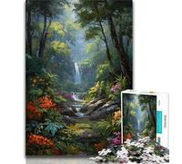 Jigsaw Puzzles for Teenagers Tropical Rainforest Landscape,Brain Intelligence Challenge Addictive Toys Birthday Present,Gifts,Wall Art (75x50cm)