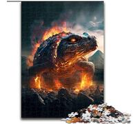 Jigsaw Puzzles for Teenagers Turle Fire, for Age 14+ Suitable for Couples Fun at Home Activities, Birthday Present,Travel Gifts (Size 50x75cm)