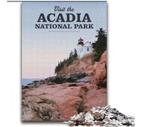 Jigsaw Puzzles for Teenagers Visit Acadia National Park, Analysis And Logic with Fully Interlocking Randomly Shaped Pieces for And Age 14 Years Up 75x100cm