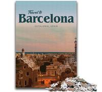 Jigsaw Puzzles for Teenagers Visit Barcelona Challenging Game And Family Play Wall Decoration Unique Birthday And Xmas Gifts (size 38x52cm)
