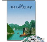 Jigsaw Puzzles for Teenagers Visit Ha Long Bay, Analysis And Logic with Fully Interlocking Randomly Shaped Pieces for And Age 14 Years Up 50x75cm