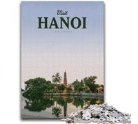 Jigsaw Puzzles for Teenagers Visit Hanoi Teenager Jigsaw,Decompressing Intellectual Educational Toy Perfect Decoration (26x38cm)