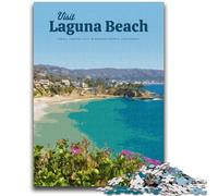 Jigsaw Puzzles for Teenagers Visit Laguna Beach Challenging Game And Family Play Wall Decoration Unique Birthday And Xmas Gifts (size 38x26cm)