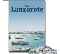 Jigsaw Puzzles for Teenagers Visit Lanzarote, Analysis And Logic with Fully Interlocking Randomly Shaped Pieces for And Age 14 Years Up 75x100cm
