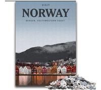 Jigsaw Puzzles for Teenagers Visit Norway for And from 14 Years And over Play Toys Because It Is Ideal As A Gift for The Whole Family (38x52cm) 1000pcs