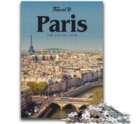 Jigsaw Puzzles for Teenagers Visit Paris Challenging Game And Family Play Wall Decoration Unique Birthday And Xmas Gifts (size 38x52cm)