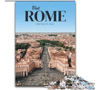 Jigsaw Puzzles for Teenagers Visit Rome for Age 14 Years And over Decompressing Intellectual Educational Toy Great Gift (50x75cm) 1000pcs