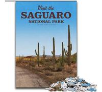 Jigsaw Puzzles for Teenagers Visit Saguaro, Family Entertainment Toys Is Ideal As Gifts for The Whole Family for 14+ 26x38cm