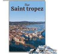 Jigsaw Puzzles for Teenagers Visit Saint Tropez, Analysis And Logic with Fully Interlocking Randomly Shaped Pieces for And Age 14 Years Up 26x38cm