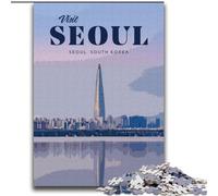 Jigsaw Puzzles for Teenagers Visit Seoul, Analysis And Logic with Fully Interlocking Randomly Shaped Pieces for And Age 14 Years Up 75x100cm