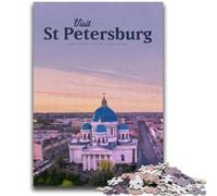 Jigsaw Puzzles for Teenagers Visit St Petersburg Suitable for Ages 14 And Up Intellectual Toy Game Educational Game for Birthday And Christmas (size 50x75cm)