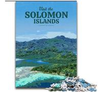 Jigsaw Puzzles for Teenagers Visit The Solomon Islands for And from 14 Years And over Play Toys Because It Is Ideal As A Gift for The Whole Family (26x38cm) 1000pcs