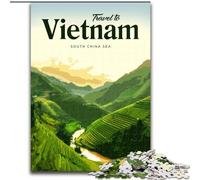 Jigsaw Puzzles for Teenagers Visit Vietnam, Family Entertainment Toys Is Ideal As Gifts for The Whole Family for 14+ 26x38cm
