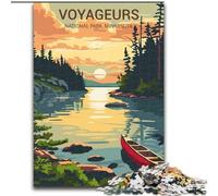 Jigsaw Puzzles for Teenagers Voyageurs National Park Sunset for And from 14 Years And over Play Toys Because It Is Ideal As A Gift for The Whole Family (50x75cm) 1000pcs