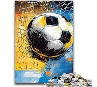 Jigsaw Puzzles for Teenagers Watercolor Football 1000 Piece Puzzle,Challenging Game for Is Ideal As A Gift for The Whole Family (75x50cm)
