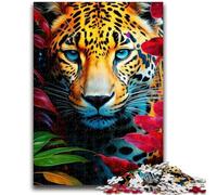 Jigsaw Puzzles for Teenagers Wild Leopard 1000 Piece Jigsaw,Stress Reliever Staycation Kill Time Parent-child Interaction (75x50cm)