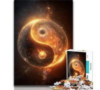 Jigsaw Puzzles for Teenagers Yin And Yang Teenager Jigsaw,Family Activity Fun at Home Activities, Birthday Present,Travel Gifts (size 75x50cm)