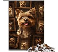 Jigsaw Puzzles for Teenagers Yorkshire Terrier Collage Family Game Stress Reliever Difficult Challenge Secret Santa Gifts (size 50x75cm)