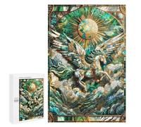 Jigsaw Puzzles for Teenagerss 1000 PCS Abstract Pegasus Kintsugi Jigsaws for Adults Family Games Enhance Memory Unique Birthday And Gifts 1000 PCS