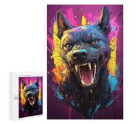 Jigsaw Puzzles for Teenagerss 1000 PCS Angry Colorful Dog Puzzles for Adults Fun Games Analysis And Logic Parent-child Interaction 1000 PCS