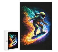 Jigsaw Puzzles for Teenagerss 1000 PCS ASTRO ON FIRE Puzzles for Adults Brain Teaser Game Pattern Assembly Parent-child Interaction 1000 PCS