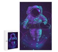 Jigsaw Puzzles for Teenagerss 1000 PCS Astronaut DJ in Space Puzzles for Adults Fun Games Analysis And Logic Parent-child Interaction 1000 PCS