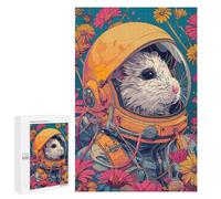 Jigsaw Puzzles for Teenagerss 1000 PCS Astronaut Hamster Space Puzzles for Adults Fun Games Analysis And Logic Parent-child Interaction 1000 PCS