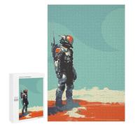 Jigsaw Puzzles for Teenagerss 1000 PCS Astronaut Painting Vector Puzzles for Adults Fun Games Analysis And Logic Parent-child Interaction 1000 PCS