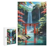 Jigsaw Puzzles for Teenagerss 1000 PCS Beautiful Tori Gate Japan Puzzles for Adults Brain Teaser Game Pattern Assembly Parent-child Interaction 1000 PCS