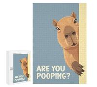 Jigsaw Puzzles for Teenagerss 1000 PCS Capybara Peeking Are You Pooping Jigsaw for Adults Anti-Stress Toys For Family Fun Parent-child Interaction 1000 PCS