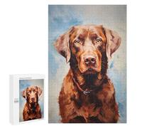 Jigsaw Puzzles for Teenagerss 1000 PCS Chocolate Labrador Retriev Puzzles for Adults Brain Teaser Game Pattern Assembly Parent-child Interaction 1000 PCS