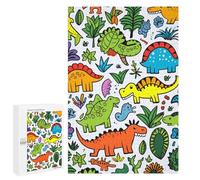 Jigsaw Puzzles for Teenagerss 1000 PCS Colorful Dinosaur Sticker Set Adult Jigsaw Toy Wall Decor Staycation Kill Time Fun Activities at Home 1000 PCS