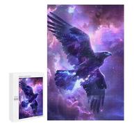 Jigsaw Puzzles for Teenagerss 1000 PCS Cosmic Eagle Soaring Through Nebula Jigsaws for Adults Family Games Enhance Memory Unique Birthday And Gifts 1000 PCS