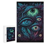 Jigsaw Puzzles for Teenagerss 1000 PCS Enchanted Eyes Mystic Artwork Jigsaw Puzzle Anti-Stress Toys Precision Cutting Parent-child Interaction 1000 PCS
