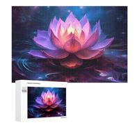 Jigsaw Puzzles for Teenagerss 1000 PCS Enchanted Lotus Reflections Adult Jigsaw Toy Wall Decor Staycation Kill Time Fun Activities at Home 1000 PCS