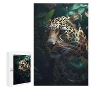 Jigsaw Puzzles for Teenagerss 1000 PCS Exotic Floral Leopard Adult Puzzles Toy Wall Decor Staycation Kill Time Stress Reduction Gifts 1000 PCS